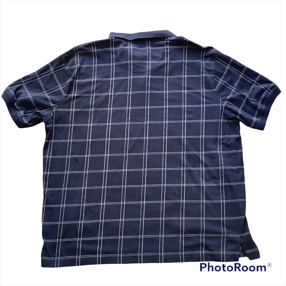 Oak Hill Polo Shirt Mens Size 4XL Navy Short Sleeve Cotton Blend Dry Action - Picture 6 of 6